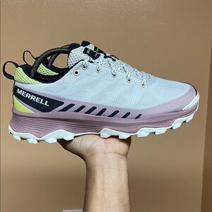 Merrell Speed Eco Low Women’s Trail Running Sneakers  “Oyster Burlwood” Size 9.5